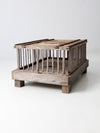 vintage rustic wooden coffee table farm crate