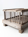 vintage rustic wooden coffee table farm crate