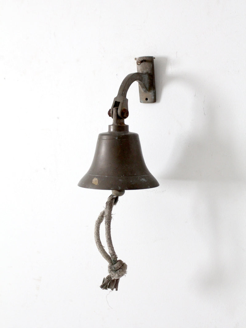 mid-century brass ship bell