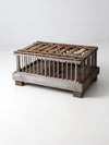 vintage rustic wooden coffee table farm crate