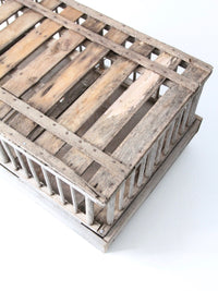 vintage rustic wooden coffee table farm crate
