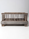 vintage rustic wooden coffee table farm crate