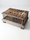 vintage rustic wooden coffee table farm crate