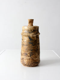 vintage 1970s handmade studio pottery jar
