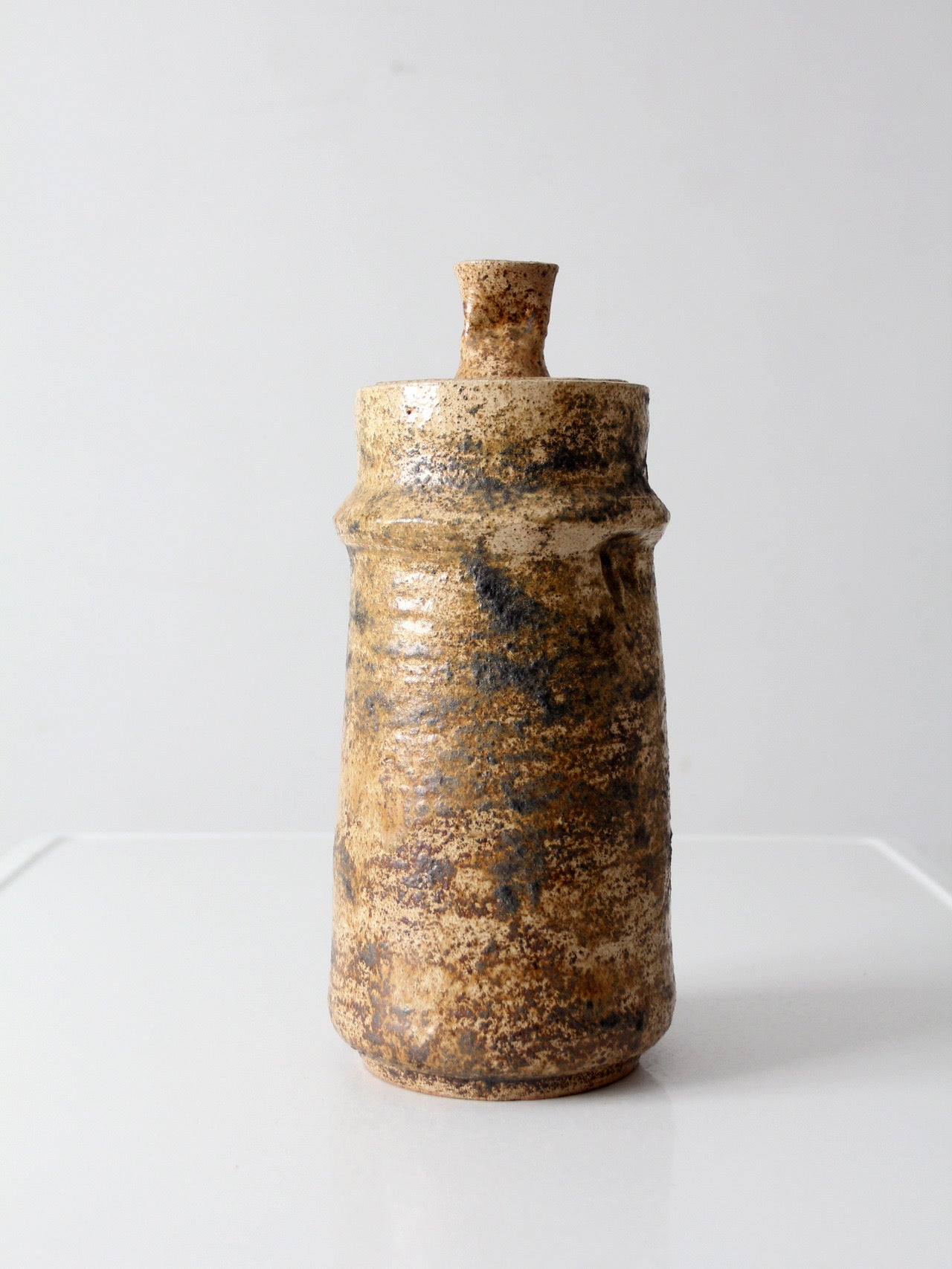 vintage 1970s handmade studio pottery jar