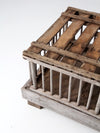 vintage rustic wooden coffee table farm crate