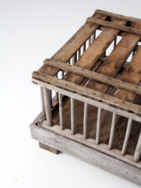 vintage rustic wooden coffee table farm crate