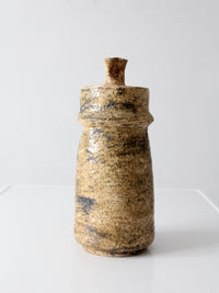vintage 1970s handmade studio pottery jar