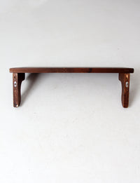 vintage lodge style wall shelf