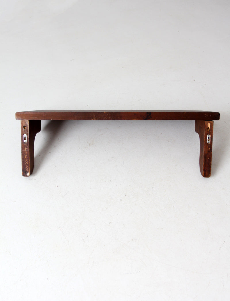 vintage lodge style wall shelf