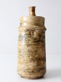 vintage 1970s handmade studio pottery jar