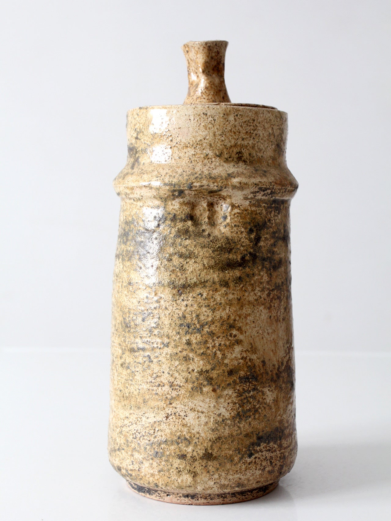 vintage 1970s handmade studio pottery jar