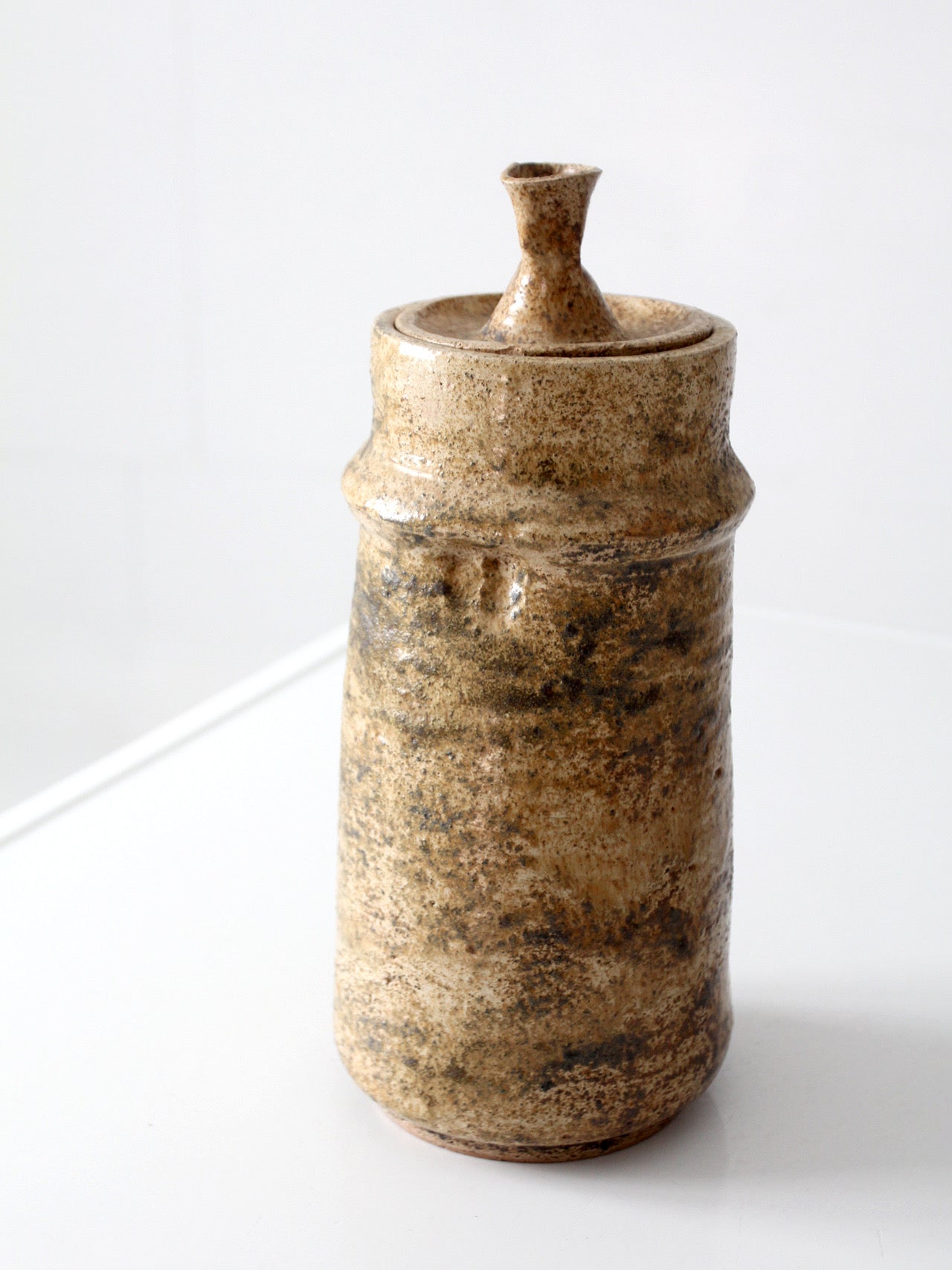 vintage 1970s handmade studio pottery jar