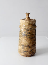 vintage 1970s handmade studio pottery jar