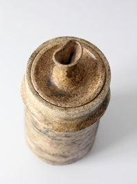 vintage 1970s handmade studio pottery jar