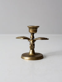 vintage brass eagle candlestick holder