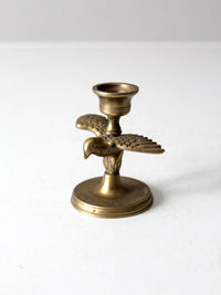 vintage brass eagle candlestick holder