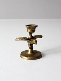vintage brass eagle candlestick holder