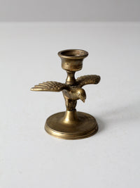 vintage brass eagle candlestick holder