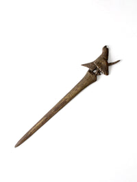 vintage Belgian brass letter opener