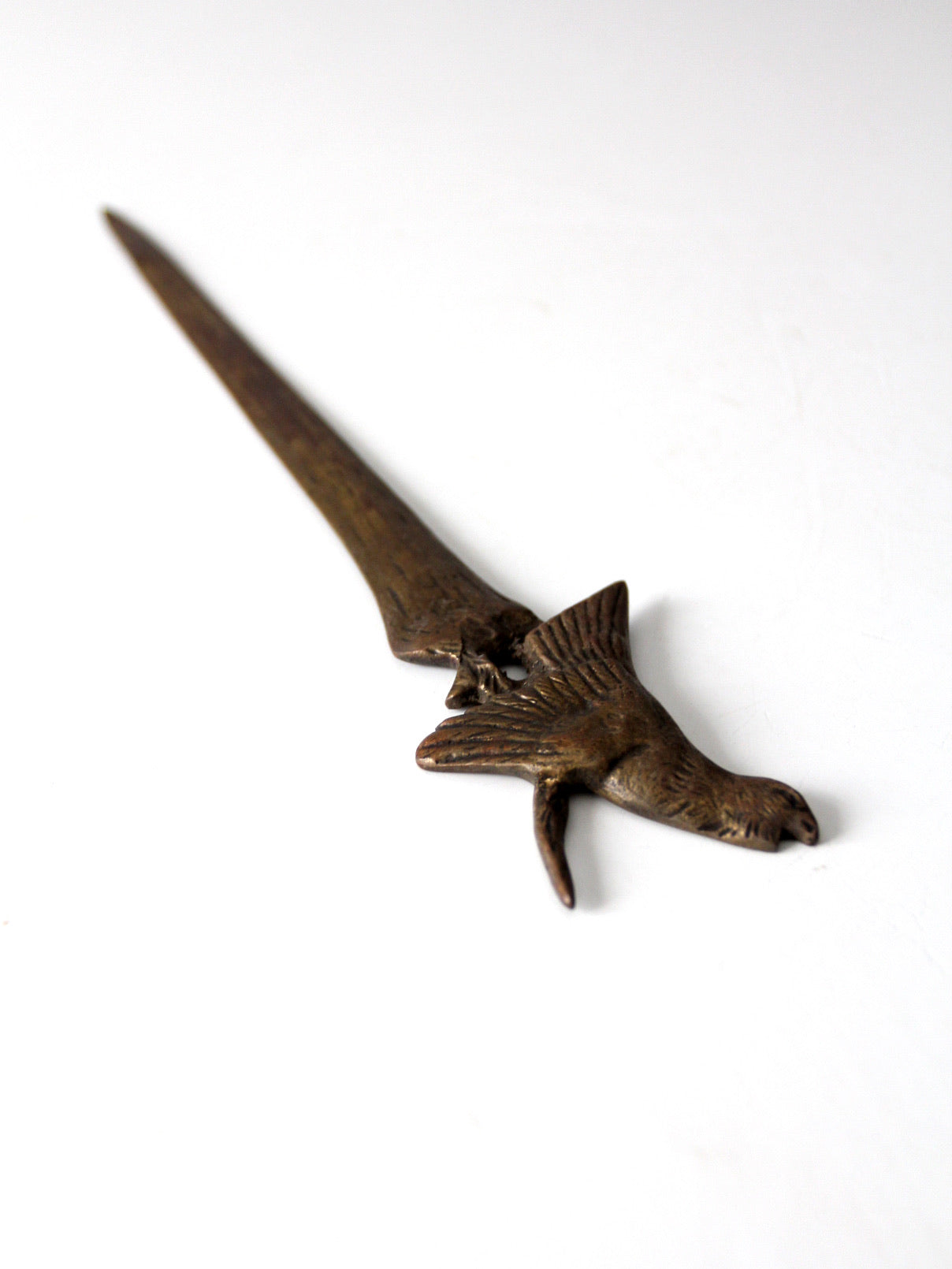 vintage Belgian brass letter opener