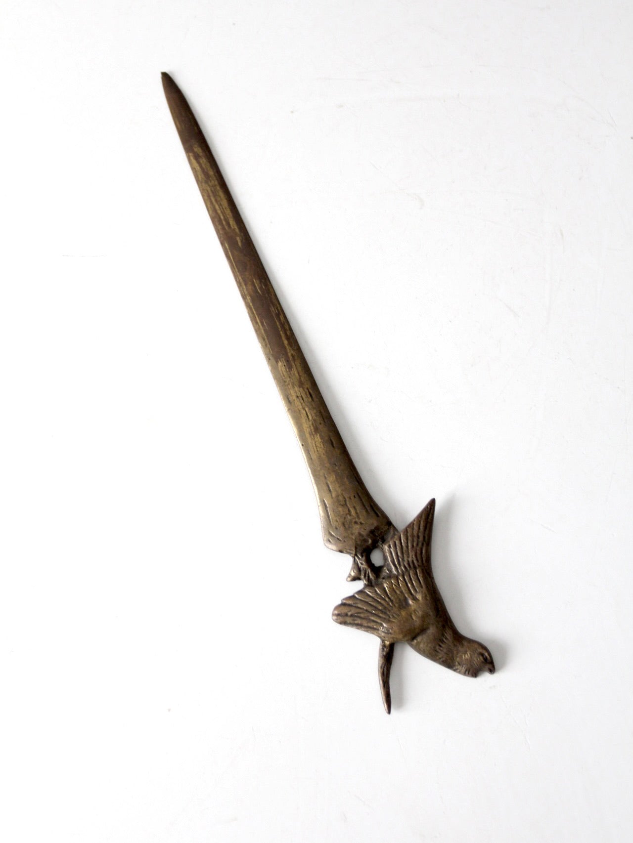 vintage Belgian brass letter opener