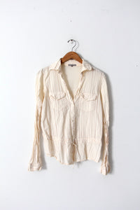 vintage James Perse cream shirt