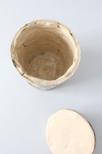 vintage handmade studio pottery lidded jar