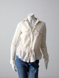 vintage James Perse cream shirt