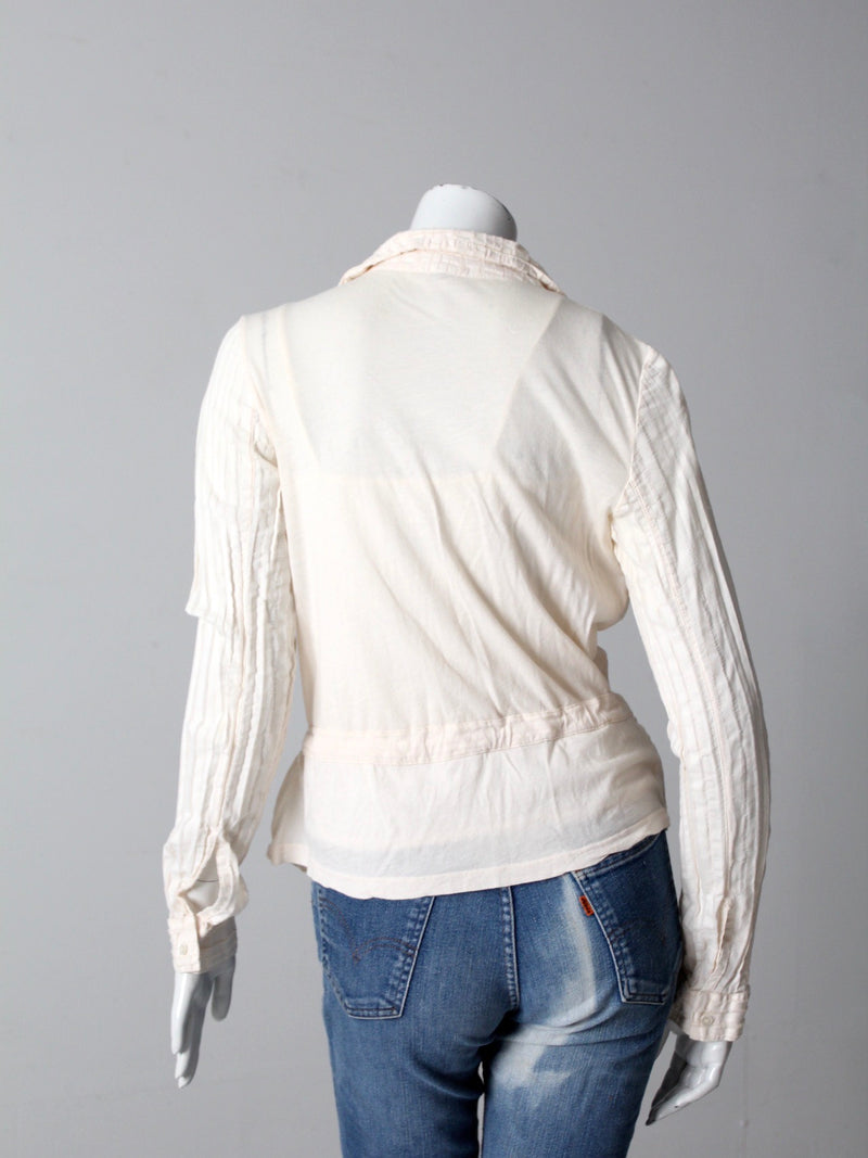 vintage James Perse cream shirt