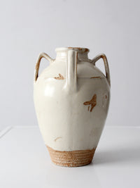 vintage handmade amphora studio pottery vase