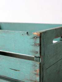 vintage painted wood crate