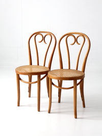 pair of mid-century bentwood chairs