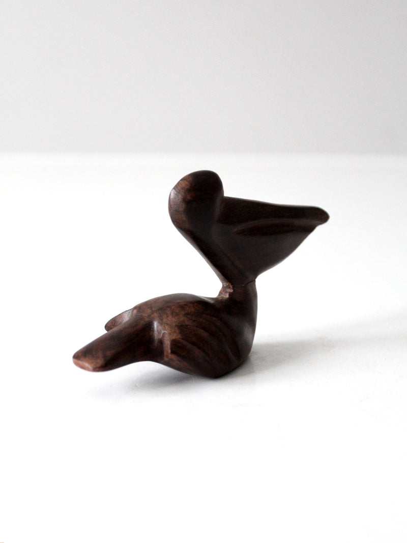 mid-century ironwood pelican