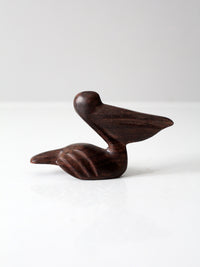 mid-century ironwood pelican