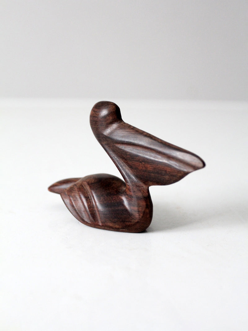 mid-century ironwood pelican