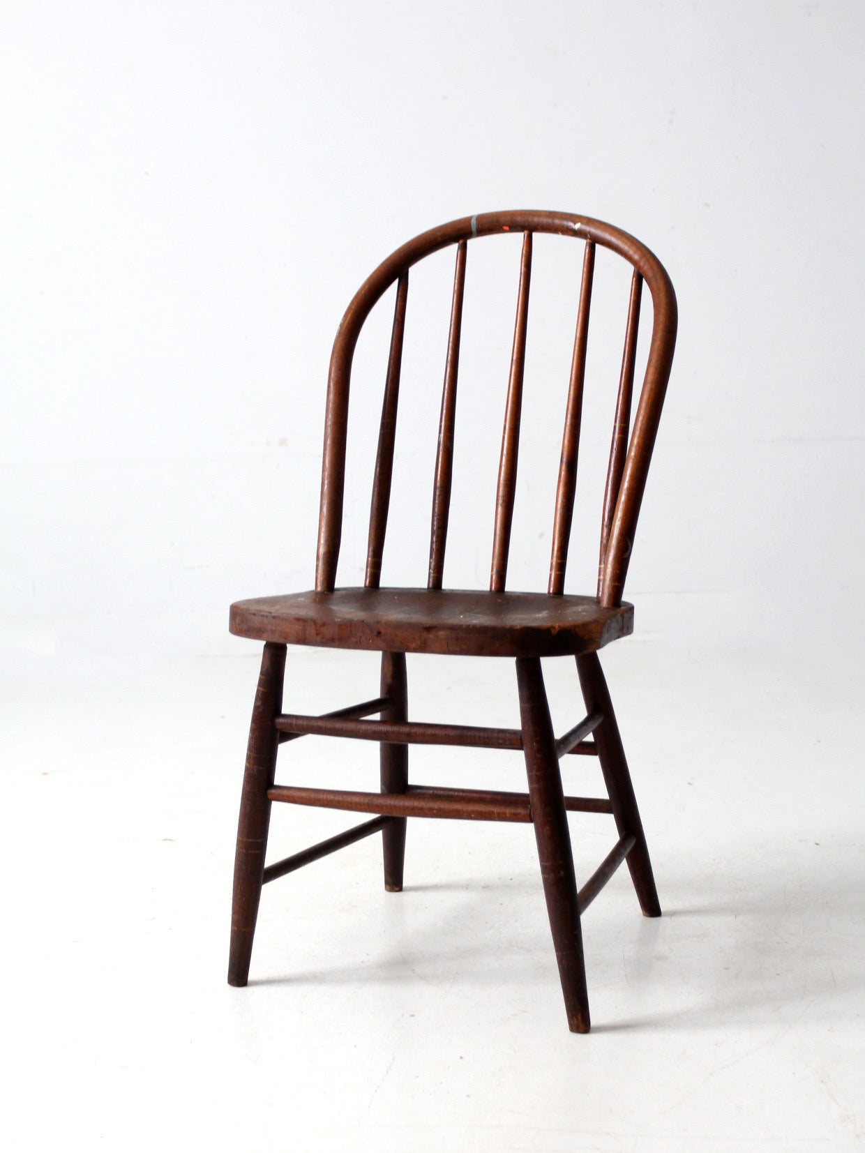 antique farmhouse spindle back dining chair