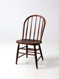 antique farmhouse spindle back dining chair