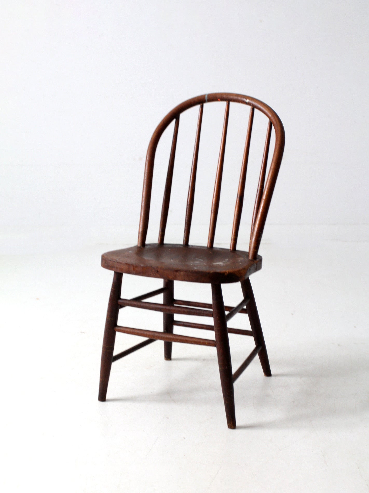 antique farmhouse spindle back dining chair
