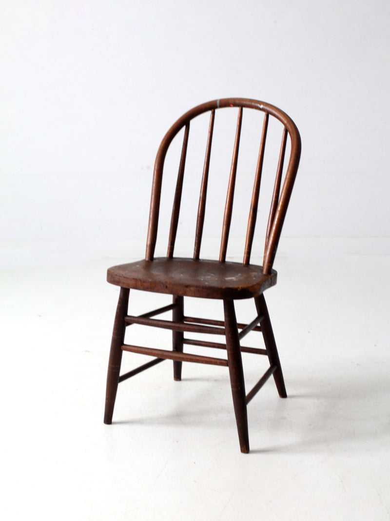 antique farmhouse spindle back dining chair