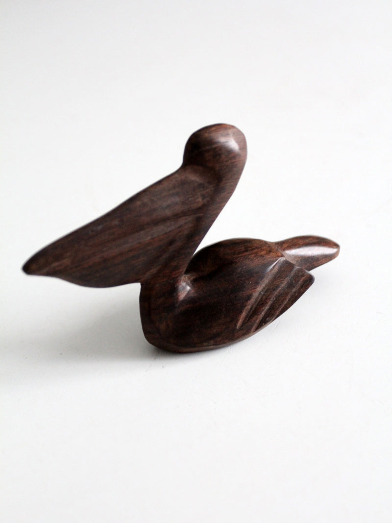 mid-century ironwood pelican