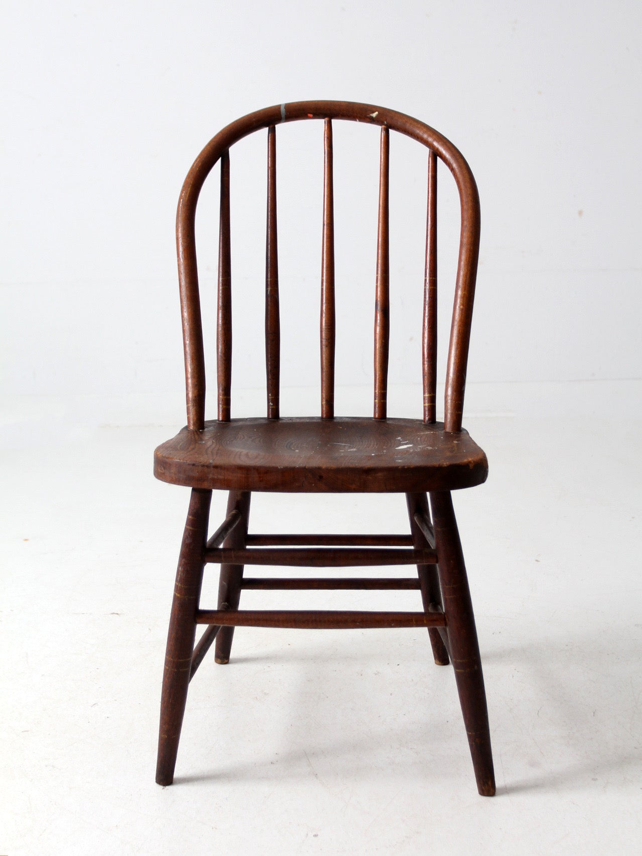 antique farmhouse spindle back dining chair
