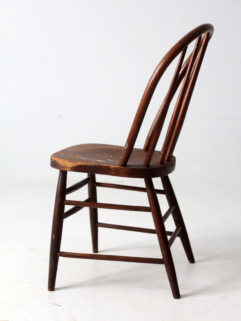 antique farmhouse spindle back dining chair