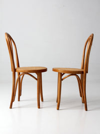 pair of mid-century bentwood chairs