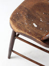 antique farmhouse spindle back dining chair