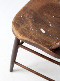 antique farmhouse spindle back dining chair