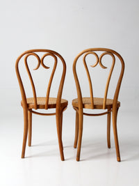 pair of mid-century bentwood chairs