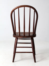 antique farmhouse spindle back dining chair
