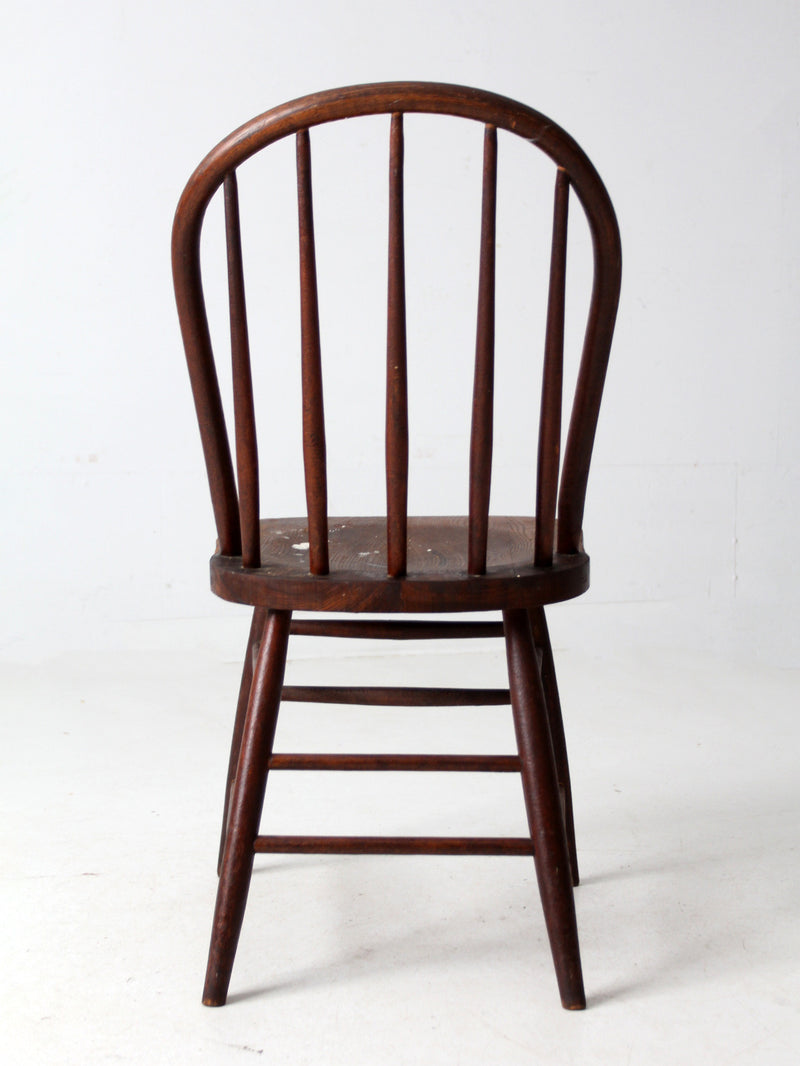 antique farmhouse spindle back dining chair