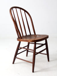 antique farmhouse spindle back dining chair